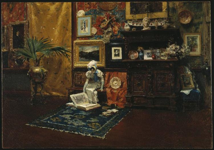 William Merritt Chase Studio Interior oil painting image
